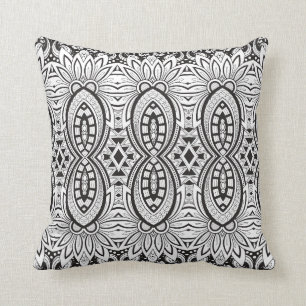 Coussin Dessin tribal inspiré