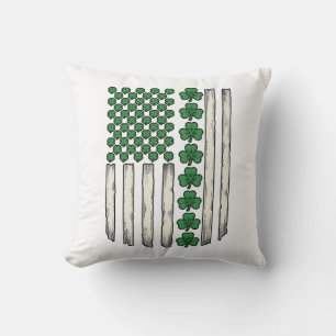 Coussin Dessin vectoriel vintage du drapeau américain Sham