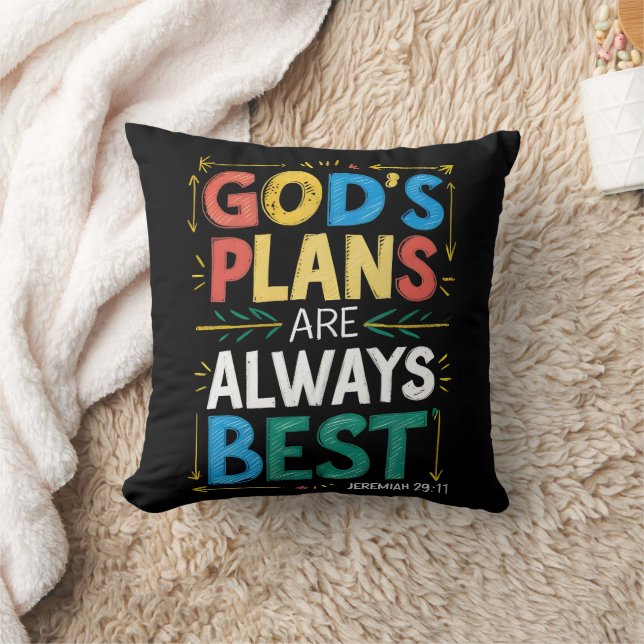 Coussin Dessins divins Les plans dieux sont toujours les m (Couverture)