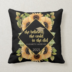 Coussin Dessous de verre pour casquette de diplômé paillet