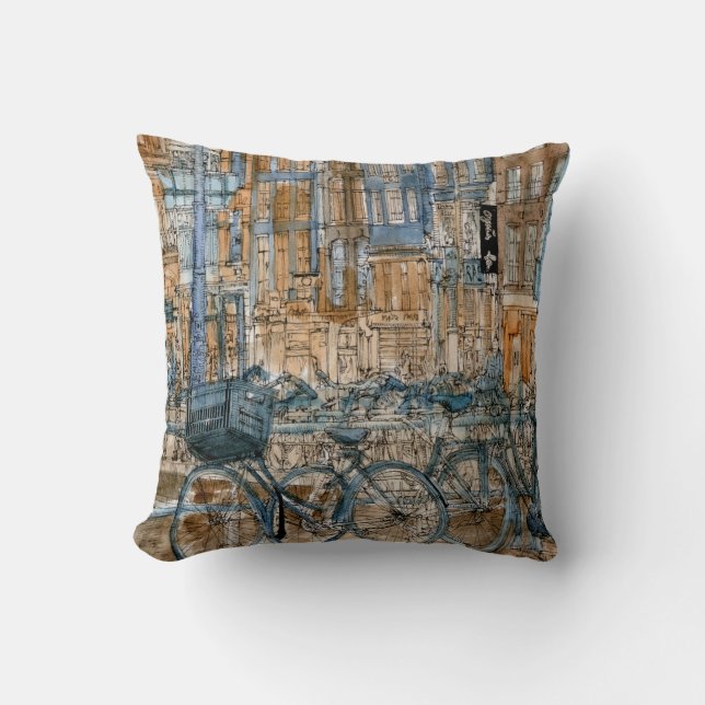 Coussin Destinations | Aquarelle New York City View (Recto)