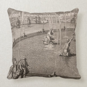 Coussin Détail de fontaine de Diana et d'Apollo chez