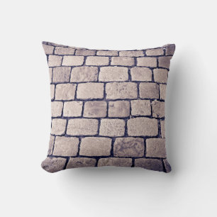Coussin Détail de rue pavée, Horizontal