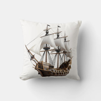 Coussin Detailed 3D Rendering of a Pirate Ship