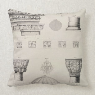 Coussin Détails en coupe et architecturaux de Kutciuk