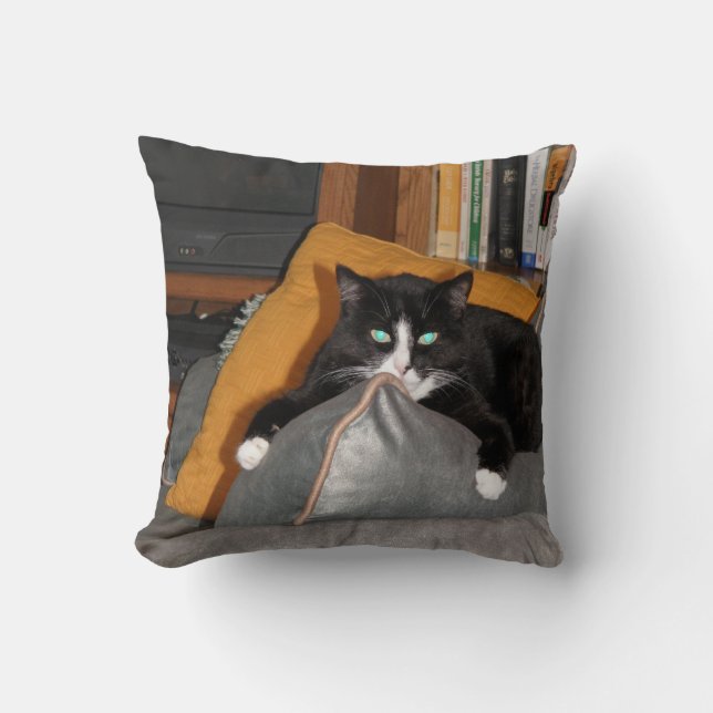 Coussin Détendez un chat (Recto)