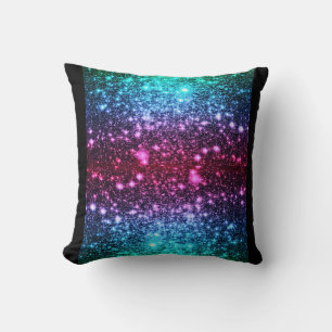 Coussin d'étincelle rose bleu