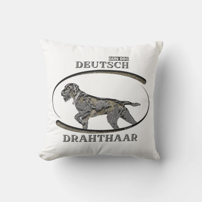 Coussin Deutsch Drahthaar, Meilleur chien d'arme (Recto)