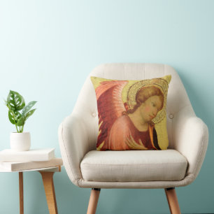 Coussin Deux anges de la Renaissance par Maître de Bambino