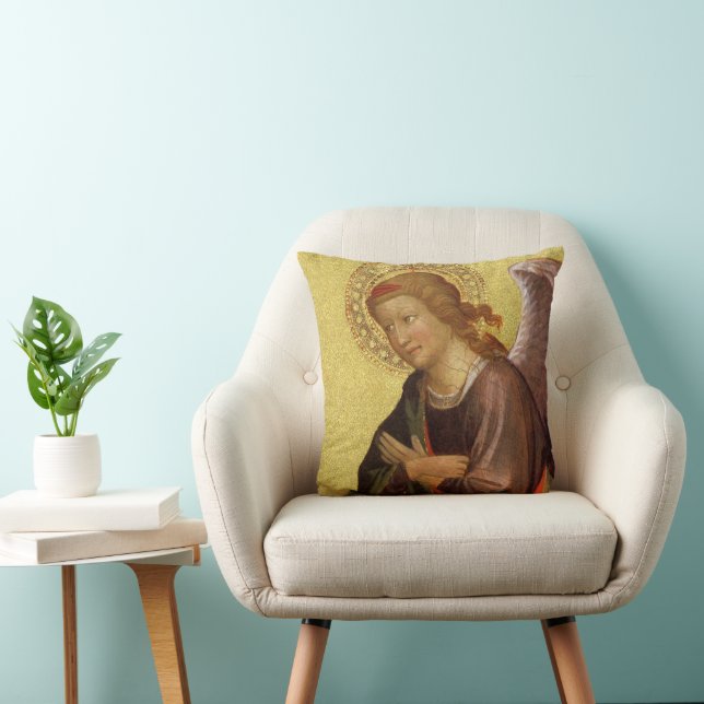 Coussin Deux anges de la Renaissance par Maître du Bambino (Chaise)