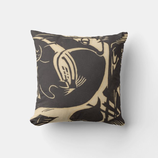 Coussin Deux animaux mythiques Zwei Fabeltiere (Recto)