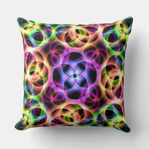 Coussin Deux bulles arc-en-ciel
