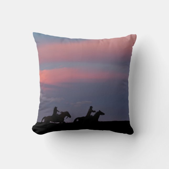 Coussin Deux cavaliers, un horizon (Recto)