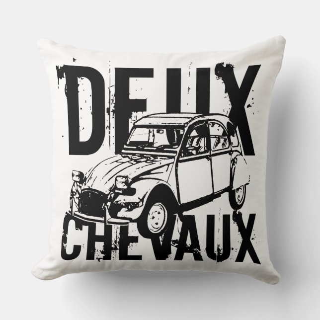 Coussin Deux Chevaux (Recto)