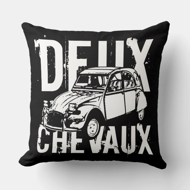 Coussin Deux Chevaux (Recto)