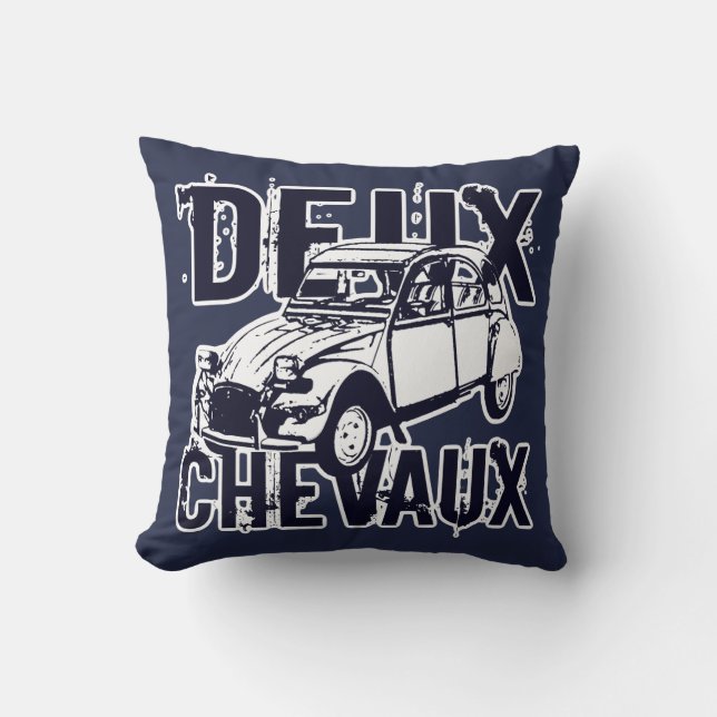 Coussin Deux Chevaux (Recto)