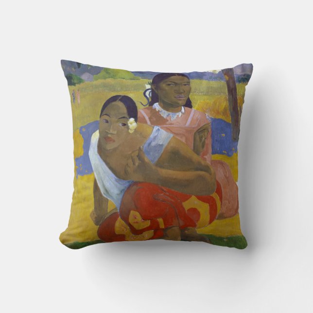 Coussin Deux femmes tahitiennes, Gauguin (Recto)