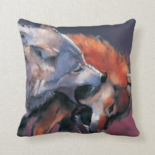 Coussin Deux loups
