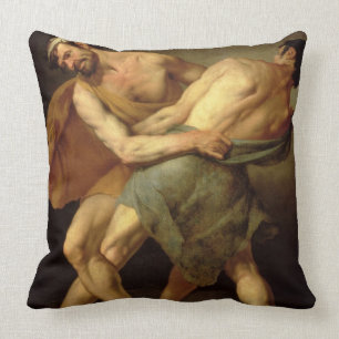 Coussin Deux lutteurs