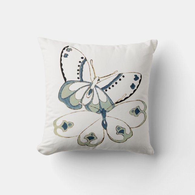 Coussin Deux papillons (Recto)