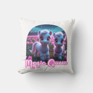 Coussin Deux petits poneys mignons