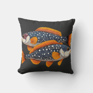 Coussin Deux poissons tachetés
