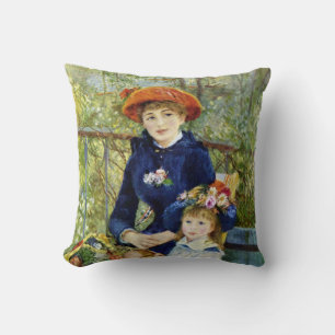 Coussin Deux Soeurs (En Terrasse) De Pierre Renoir