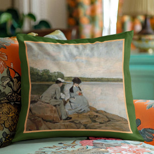 Coussin Deux sur la plage, Arvid Liljelund