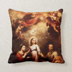 Coussin Deux Trinité - La Sainte Famille - Murillo