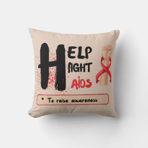 Coussin Deux visages de l'espoir : aider à combattre le SI