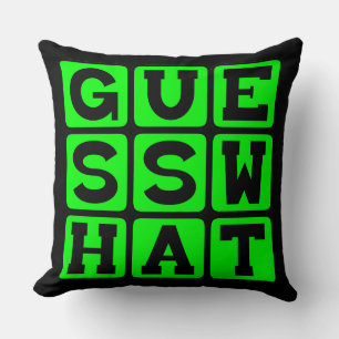 Coussin Devine Quoi, Garder Un Secret