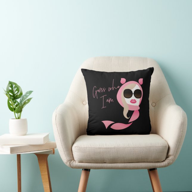 Coussin Devinez Qui Je Suis - Le Lotus Blanc (Chaise)