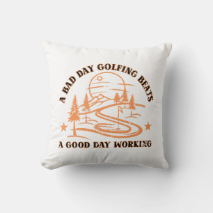 Coussin Devis de golf amusant Amateur de golf