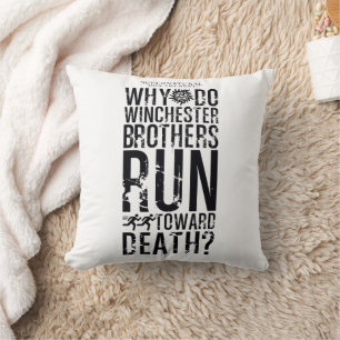 Coussin Devis des frères Winchester surnaturels