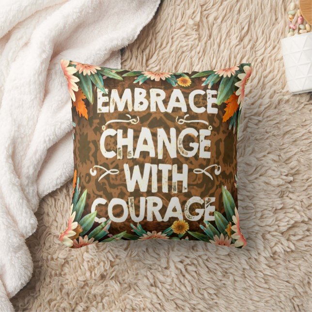 COUSSIN DEVIS MOTIVÉ SIMPLE ÉLÉGANT DESIGN FLORAL (Couverture)