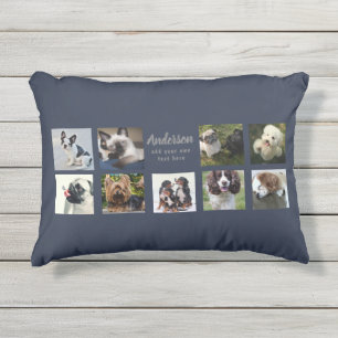 Coussin D'extérieur 9 PET Photo Collage Instagram Cadeau personnalisé