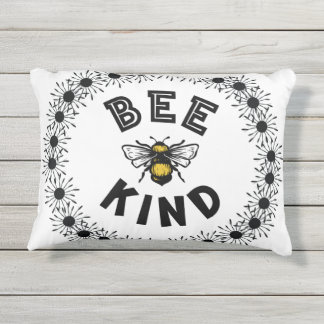 Coussin D'extérieur Abeille Bumble Bee Kindness Design floral