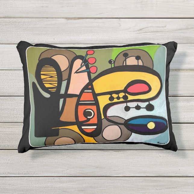 Coussin D'extérieur "Abrégé sur moderne la moitié du siècle la (Devant)