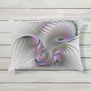 Coussin D'extérieur Abstrait moderne Shy Imaginaire Figure Fractal Art