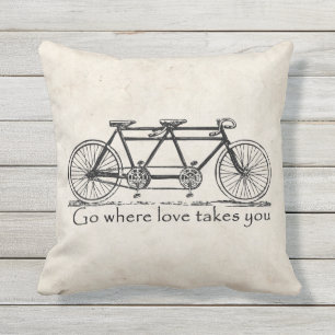 Coussin D'extérieur Allez où l'amour vous prend - coutume tandem de