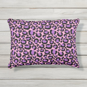 Coussin D'extérieur Amoureux des Animaux Motif Guépard Léopard Rose Vi