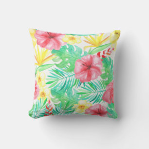 Coussin D'extérieur Aquarelle Tripical Hawaiian Imprimer Décor