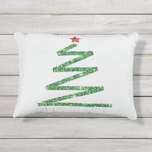 Coussin D'extérieur Arbre de Noël Parties scintillant