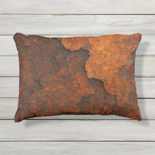 Coussin D'extérieur Arrière - plan de broyage de texture rouille - Con