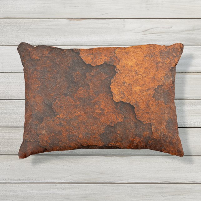Coussin D'extérieur Arrière - plan de broyage de texture rouille - Con (Devant)