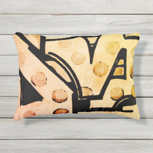 Coussin D'extérieur Art abstrait rustique