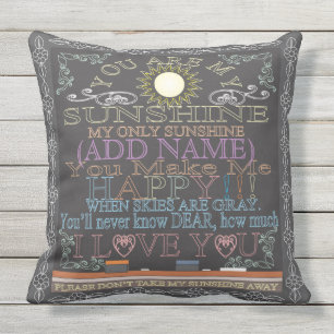 Coussin D'extérieur Artework Vintage de tableau de bord Sunshine perso