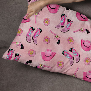 Coussin D'extérieur Artsy mignonne fille rose Turquoise fille aquarell