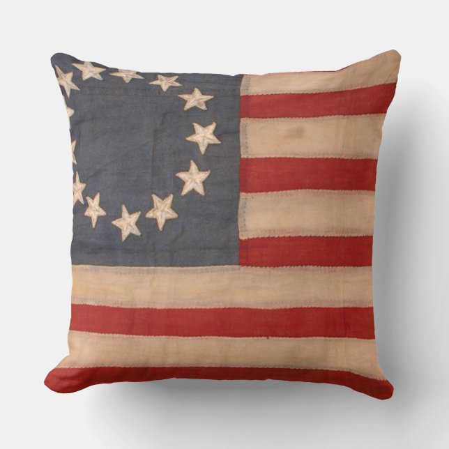 Coussin D'extérieur audiophiliacs.com TOUT LE DRAPEAU AMÉRICAIN (Recto)