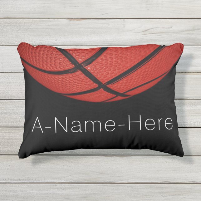 Coussin D'extérieur Basket-ball extérieur Personnalisé avec nom et num (Devant)